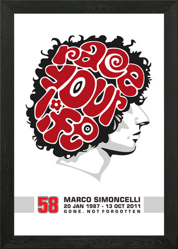 Quadro marco simoncelli - marco,